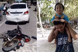 Bị đâm xe, nhưng người bị hại lại làm điều ai cũng cảm động