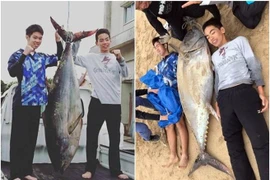 Nam sinh tay không "quyết chiến" cá ngừ khổng lồ và kết