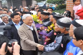 Tổng bí thư Nguyễn Phú Trọng dự ngày hội đại đoàn kết toàn dân tộc