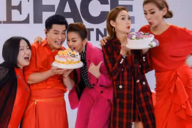 Nam Trung - Minh Hằng đón sinh nhật trên trường quay The Face 2018