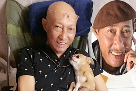 Hình ảnh nghệ sĩ Lê Bình lạc quan chống chọi bệnh ung thư phổi