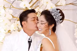 Loạt ảnh tình tứ của vợ chồng Đặng Thu Thảo trong đám cưới