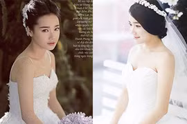Ngắm Nhã Phương mặc váy cưới xinh như mộng trước tin đồn kết hôn