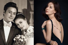 Nhan sắc U50 trẻ trung phát ghen của bà xã Jang Dong Gun