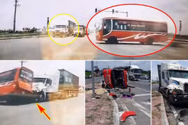 Container tông lật xe khách tại Hưng Yên: Đang điều tra nguyên nhân
