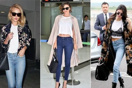 Thời trang sân bay cực đỉnh của các siêu mẫu thế giới