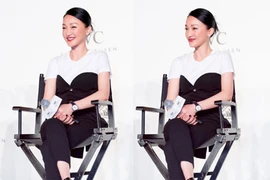 Châu Tấn xuất hiện tươi tắn sau tin đồn ly hôn