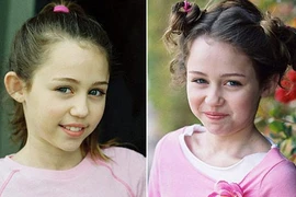 Ngắm Miley Cyrus lần đầu làm mẫu nhí