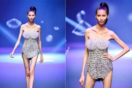 Cận vẻ gầy gò trơ xương của Cao Ngân trong Next Top Model