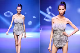 Cận vẻ gầy gò trơ xương của Cao Ngân trong Next Top Model