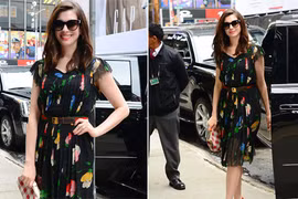 Anne Hathaway mặc váy chợ trời giá rẻ vẫn xinh