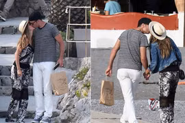 Vợ chồng siêu mẫu Gisele Bundchen tình tứ như trăng mật ở Italy
