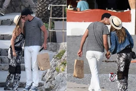 Vợ chồng siêu mẫu Gisele Bundchen tình tứ như trăng mật ở Italy