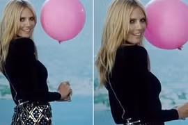 Siêu mẫu Heidi Klum mặc váy rách đi dự Cannes