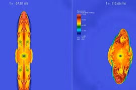 Ảnh 3D siêu thực về quá trình siêu tân tinh sụp đổ