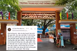 Quảng Ninh: Nghi thầy giáo trường Cẩm Phả “gạ tình” học sinh
