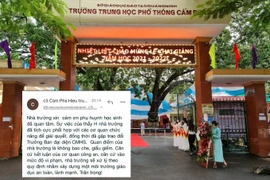 Quảng Ninh: Nghi thầy giáo trường Cẩm Phả “gạ tình” học sinh