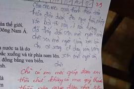 Viết cả đoạn cầu thánh thần vào bài kiểm tra, nam sinh gây cười ngất