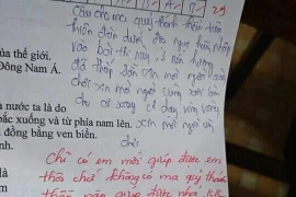 Viết cả đoạn cầu thánh thần vào bài kiểm tra, nam sinh gây cười ngất