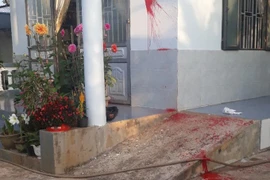 Nhà nguyên trưởng Phòng Giáo dục bị tạt sơn đêm mùng 1 Tết