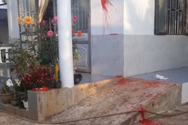 Nhà nguyên trưởng Phòng Giáo dục bị tạt sơn đêm mùng 1 Tết