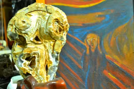 Độc lạ khối đá mã não tự nhiên hình dáng cực dị