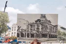 Ngắm Sài Gòn khác lạ trước 1975 qua nét vẽ sinh viên