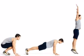 Động tác bật nhảy giúp đốt cháy mỡ thừa, giảm cân nhanh nên tập hàng ngày