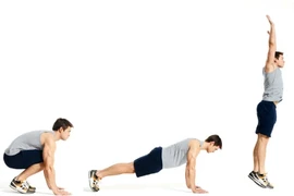 Động tác bật nhảy giúp đốt cháy mỡ thừa, giảm cân nhanh nên tập hàng ngày