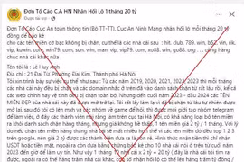 Cẩn trọng chiêu trò "đơn tố cáo" giả mạo để quảng cáo web đánh bạc