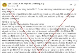 Cẩn trọng chiêu trò "đơn tố cáo" giả mạo để quảng cáo web đánh bạc