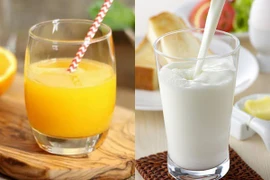 Uống nước cam hay sữa vào buổi sáng tốt cho sức khỏe?
