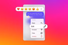 Instagram cho phép người dùng chỉnh sửa tin nhắn đã gửi