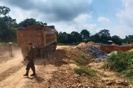 Đồng Hỷ, Thái Nguyên: Ai khai thác “đất lậu” xung quanh khu vực đền Đá Thiên?