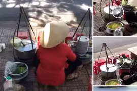 Thực hư clip người bán bún đổ thức ăn thừa vào nồi để bán tiếp