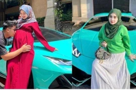 Vợ trẻ gây sốt khi mua siêu xe Lamborghini gần 11 tỷ tặng chồng