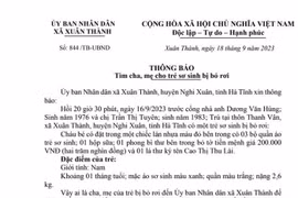 Hà Tĩnh: Tìm người thân cho bé sơ sinh bị bỏ rơi