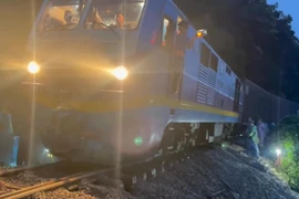 Khắc phục xong sự cố, đường sắt Bắc – Nam thông tuyến trở lại