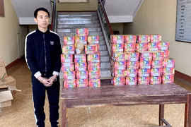 Bắt giữ đối tượng vận chuyển lượng lớn pháo nổ vào Việt Nam