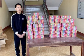 Bắt giữ đối tượng vận chuyển lượng lớn pháo nổ vào Việt Nam