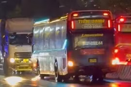 Đắk Lắk: Xác minh vụ xe khách Tiến Oanh chạy ngược chiều trên đường 