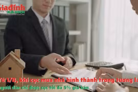 Đặt cọc mua nhà hình thành trong tương lai với 5% giá bán