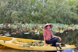 Vợ Việt rủ chồng Mỹ bỏ phố về rừng, cuốc đất trồng sen