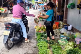 Giá rau xanh cao gấp 2-3 lần so với trước bão 