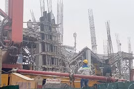 Nghệ An: Sập sàn bê tông dự án Trung tâm thương mại 