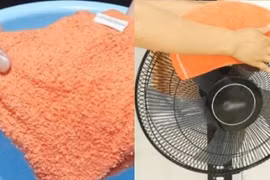 Lấy khăn trùm lên quạt điện ai cũng cười nhưng lợi ích rất tuyệt