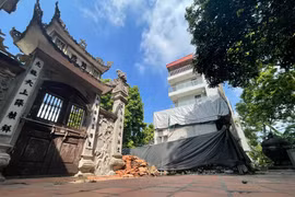 Hiện trạng nhà cửa lấn chiếm đất chùa cổ Linh Thông sau chỉ đạo của Hà Nội