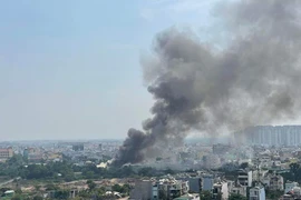 Cháy xưởng gỗ Đông Long - TP Thủ Đức