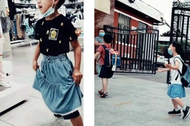 Bức ảnh cậu bé mặc váy đến trường gây tranh cãi dữ dội