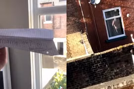 Cô gái “tán tỉnh” anh hàng xóm bằng một chiếc máy bay giấy 